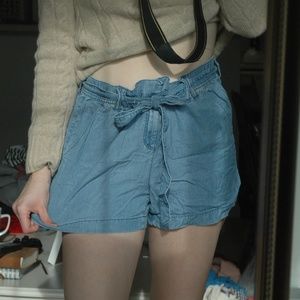 Loft Denim Paper Bag Short